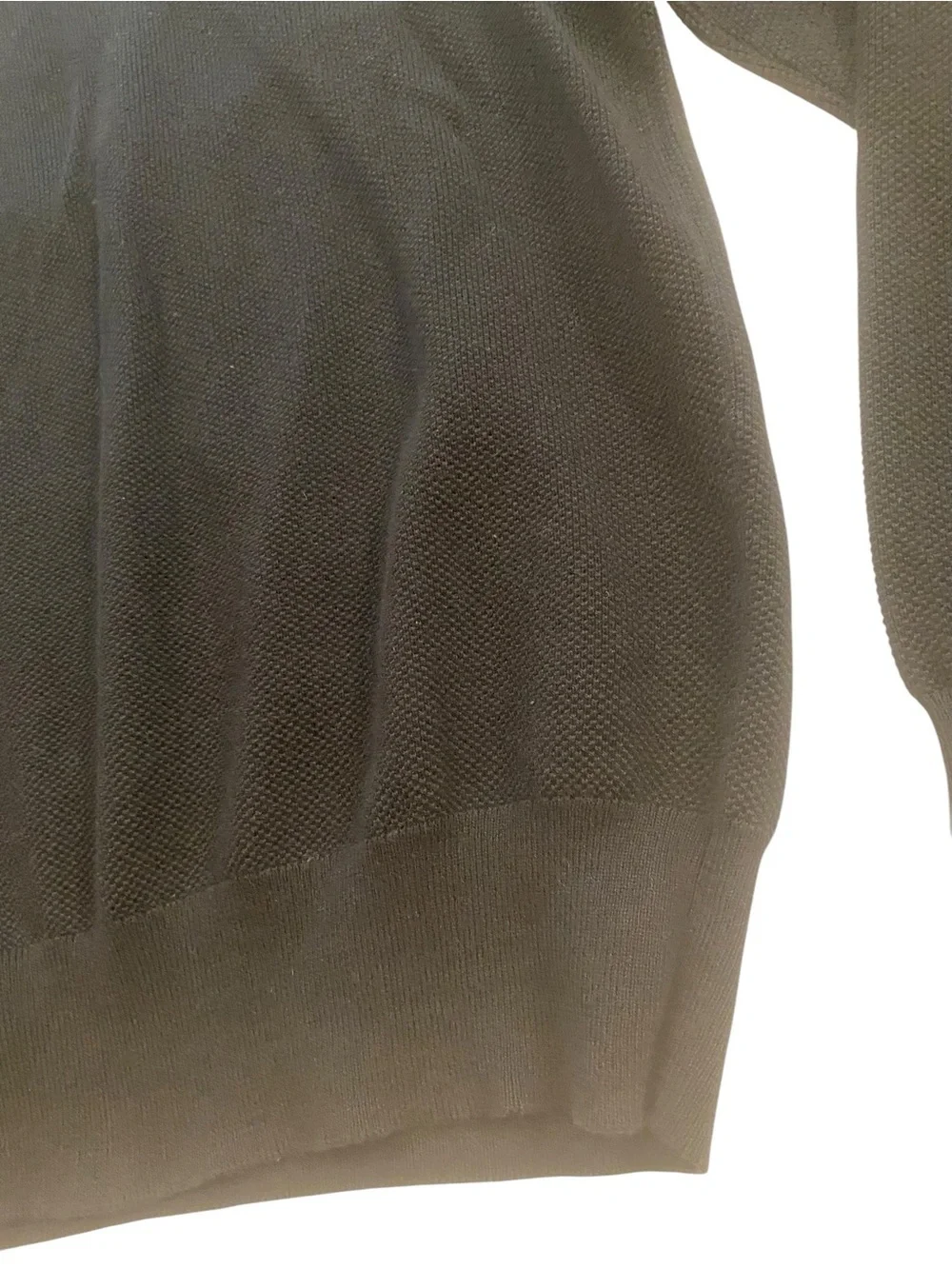 J. Crew Men's Black Crewneck Textured Cotton Knit Sweater New Size S/M